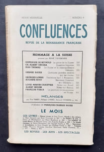 Confluences, revue de la renaissance française: n°9, mars-avril 1942.