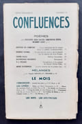 Confluences, revue de la renaissance française: n°12, juillet 1942. par  TAVERNIER (René). ARAGON (Louis). STEIN (Gertrude). JACOB (Max).  CARFORT (Olivier de). MOREL (Robert). RODE (Henri). MICHAUD (Raymonde). FELBER (P.-J.).