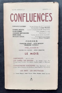 Confluences, revue de la renaissance française: n°16, janvier 1943.