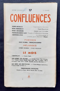 Confluences, revue de la renaissance française: n°17, février 1943.