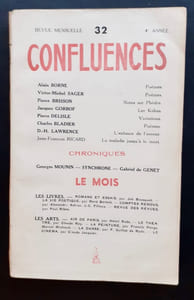 Confluences, revue de la renaissance française: n°32, mai-juin 1944.