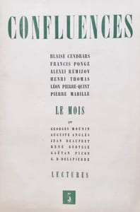 Confluences, nouvelle série: n°5, juin-juillet 1945.