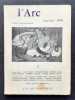 L’Arc, Cahiers méditerranéens, n°1, janvier 1958. . CLERGUE (Lucien). GIONO (Jean). PONGE (Francis). CALDERS (Pere). DESSI (Giuseppe). FEUGA. CORDIER ...