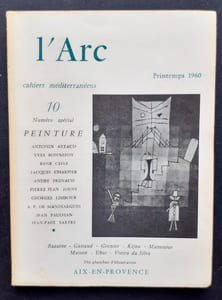 L’Arc, Cahiers méditerranéens, n°10, printemps 1960: numéro spécial Peinture.