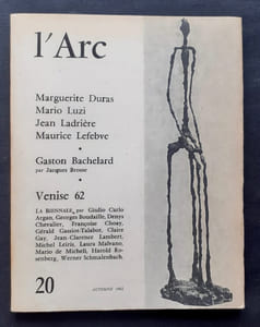 L’Arc, n°20, octobre 1962.