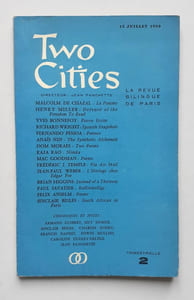 Two cities. La revue bilingue de Paris. N°2, juillet 1959.