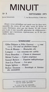 Minuit n°5, septembre 1973.