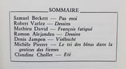 Minuit n°12 - janvier 1975 -  par BECKETT (Samuel) - VARLEZ (Robert) - (DAVID) Mathieu - ALEJANDRO (Ramon) - JAMPEN (Denis) - PIERRET (Michèle) - CHOLLET (Claudine) - - Image 2