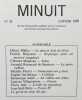 Minuit n°32 - janvier 1979 -. MULLER (Heiner). BENJAMIN (Patrick). MAGNEAU (Clément). RENOUARD DE BUSSIERE (Arnauld). PIERRET (Michèle). SAVITZKAYA ...