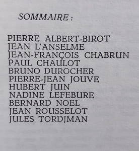 Caractères. Revue internationale de poésie dirigée par Bruno Durocher. N°1, 4ème trimestre 1966.