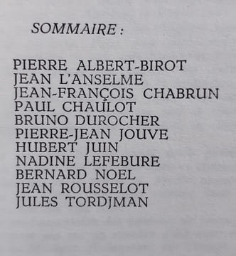 Caractères. Revue internationale de poésie dirigée par Bruno Durocher. N°1, 4ème trimestre 1966.. NOEL (Bernard). ALBERT-BIROT (Pierre). L’ANSELME ...