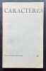 Caractères. Revue internationale de poésie dirigée par Bruno Durocher. N°2, 1er trimestre 1967.. ALBERT-BIROT (Pierre). FEYDER (Vera). BEALU (Marcel). ...