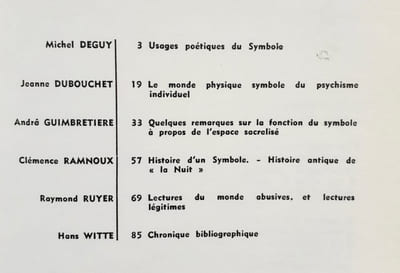 Cahiers internationaux de symbolisme: n°13, 1967.
