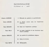 Cahiers internationaux de symbolisme: n°14, 1967. 