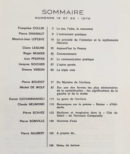 Cahiers internationaux de symbolisme: n°19-20, 1970.