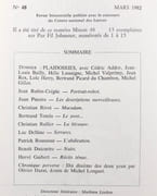 Minuit n°48 - mars 1982.  par BAILLY (Jean-Louis). RUBIN-CREGUE (Jean). PINEIRO (Juan). TONDU (Bertrand). RULLIER (Christian). DELISSE (Luc). ROUSSEAU (Patrick). DUTEURTRE (Benoît). GUIBERT (Hervé).  - Image 2