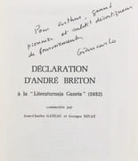 Déclaration d'André Breton à la "Literaturnaja Gazeta" (1932). par BRETON (André) -  - Image 1