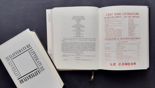 Littérature: N° 1 à 20 (Mars 1919 à Août 1921). - Littérature nouvelle série: N° 1 à 13 (1er Mars 1922 à Juin 1924). Collection complète.