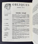Artaud - Obliques N°10-11 -  par ARTAUD (Antonin) - ADAMOV (Arthur) - CAMUS (Michel) - COCTEAU (Jean) - VIRMAUX (Odette et Alain) - JOUFFROY (Alain) - BRYEN (Camille) - BUTOR (Michel) - DERRIDA (Jacques) -DELEUZE (Gilles) - collectif -  - Image 2