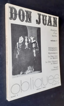 Don Juan - Analyse d'un mythe, tome 1 -. BORDERIE (Roger) - PERROS (Georges) - BUTOR (Michel) - SAUVAGE (Micheline) - BAYEN (Bruno) - LAPORTE (Roger) ...