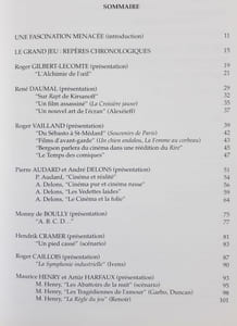 Le Grand jeu et le cinéma - Anthologie, présentée par Odette et Alain Virmaux -