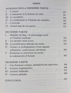 Artaud - Un bilan critique - 