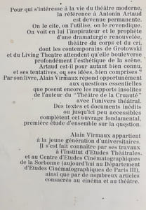 Antonin Artaud et le théâtre -