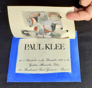 Gouache signée et dessin -