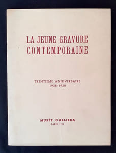 La jeune gravure contemporaine. Trentième anniverssaire 1938-1958.