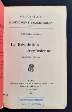 La Révolution dreyfusienne. . SOREL (Georges) -