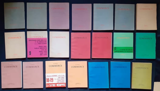 Le Nouveau Commerce. Du n°1, printemps 1963, au n°25, printemps 1973.