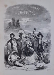 Chants et chansons de la bohême, illustrés de 26 jolis dessins par Nadar.