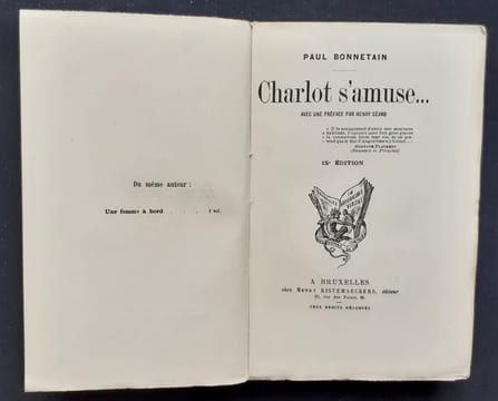 Charlot s'amuse... . BONNETAIN (Paul) -
