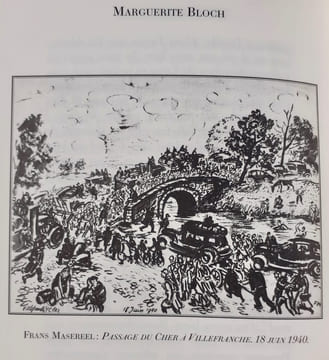 Sur les routes avec le peuple de France. 12 juin - 29 juin 1940.. BLOCH (Marguerite). MASEREEL (Frans).