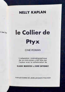 Le Collier de Ptyx. Ciné-Roman.