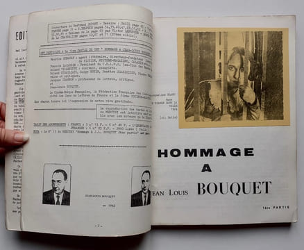 Mercury, revue de l'insolite n°12/13. 1967. Hommage à Jean-Louis Bouquet. . BOUQUET (Jean-Louis). LACASSIN (Francis). STRAGLIATI (Roland). VERSINS ...