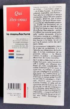 André Breton. Qui êtes-vous ?. VIRMAUX (Alain et Odette).