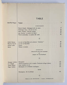 Les Cahiers de la pléiade: n°8, automne 1949.. FARGUE (Léon-Paul). BRETON (André). FOURRE (Maurice). LUBIN (Armen). IBARRA. LIMBOUR (Georges). BORGES ...