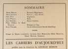 Les cahiers d’aujourd’hui: n°6, septembre 1921. . MATISSE (Henri). LAURENCIN (Marie). FENEON (Félix). DELANGE (René). ZARRAGA (Angel). WERTH (Léon). ...