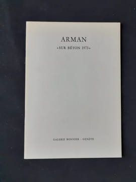 Sur béton 1973.. ARMAN.