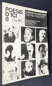Poésie d'ici : le mensuel de l'avant-garde n°8 et 8 bis, printemps 1981.