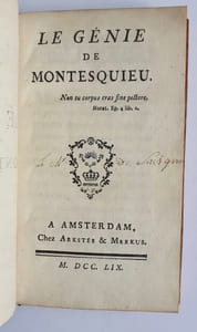 Le Génie de Montesquieu.