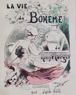 La Vie de Bohème. Le Pays Latin. Le Souper des Funérailles.. MURGER (Henry) - GILL (André) - REGAMEY (Frédéric) - GRASSET (Eugène).