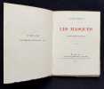 Les Masques. Sonnets héroï-comiques.. MUSELLI (Vincent).