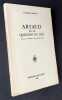 Artaud et la question du lieu. Essai sur le théâtre et la poésie d'Artaud. . GARELLI (Jacques). ARTAUD (Antonin). 