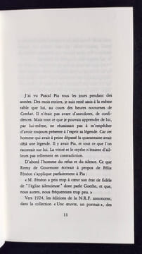 Pascal Pia ou le droit au néant. . GRENIER (Roger). PIA (Pascal). 