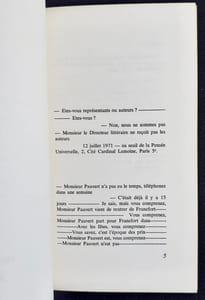 D’atelier n°2, septembre 1972. Surédition. 