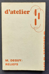 D’atelier n°8-9 décembre 1975. M. Deguy: reliefs.  