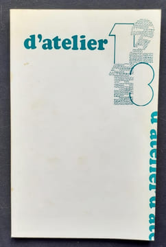 D’atelier n°12-13, 15 novembre 1976. Approches théoriques III. . DOME (Philippe). NAGY (Paul). PAPP (Tibor).