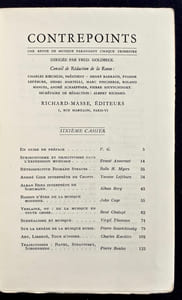 Contrepoints n°6, quatrième trimestre 1949 -